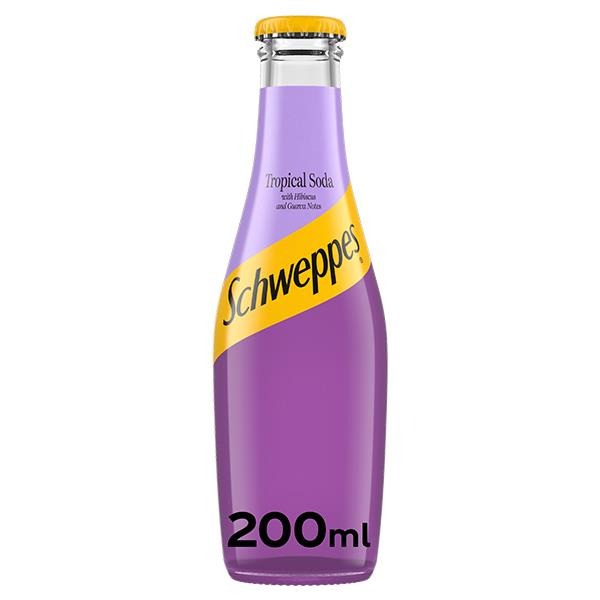 SCHWEPPES TROPICAL SODA 200X24